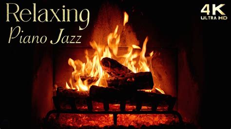 Follow on. . Fireplace with jazz music
